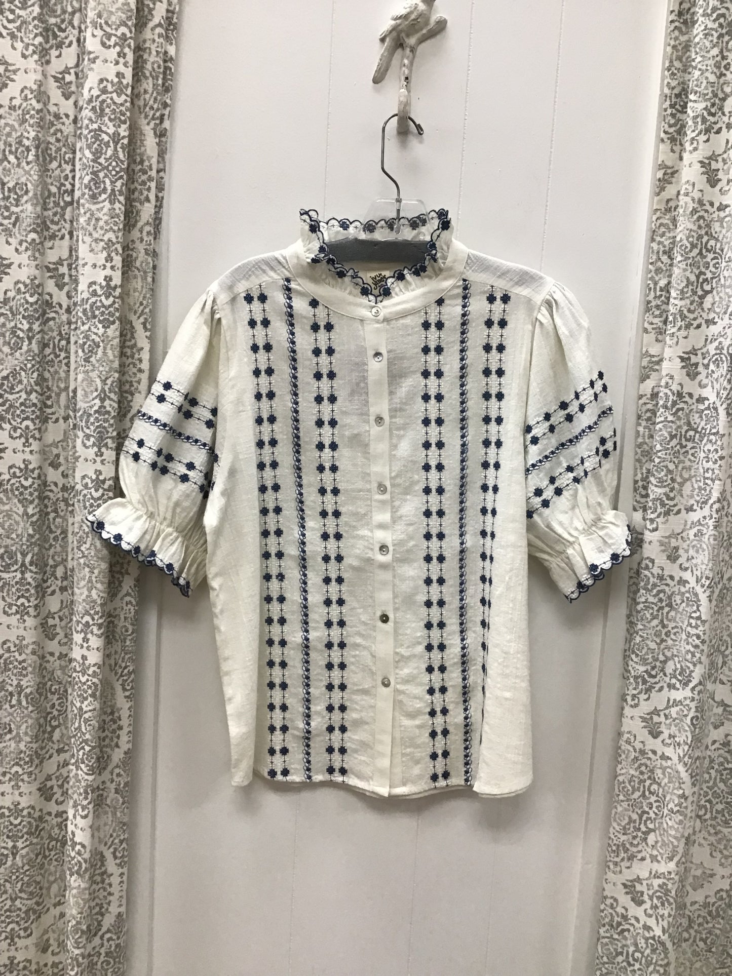 Rows of Embroidery Top