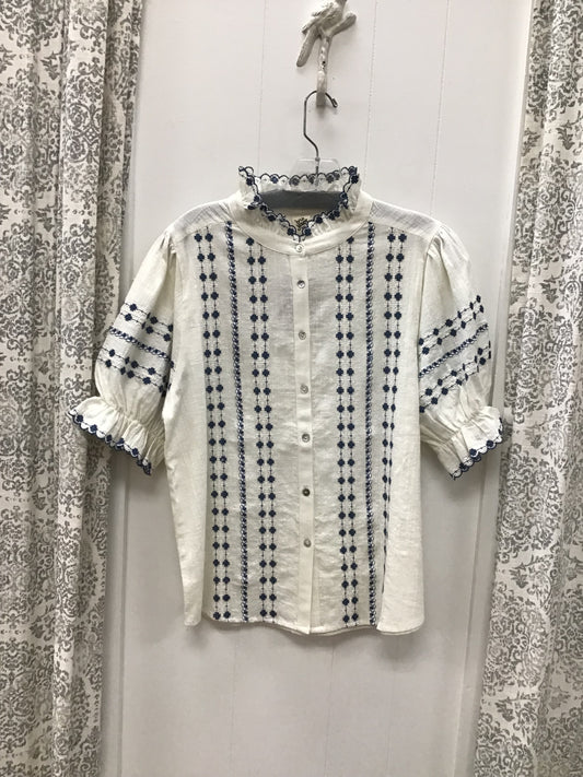 Rows of Embroidery Top