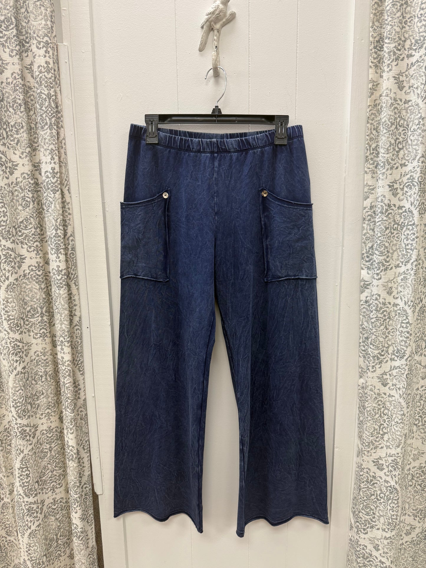 Denim Elastic Waist Pant