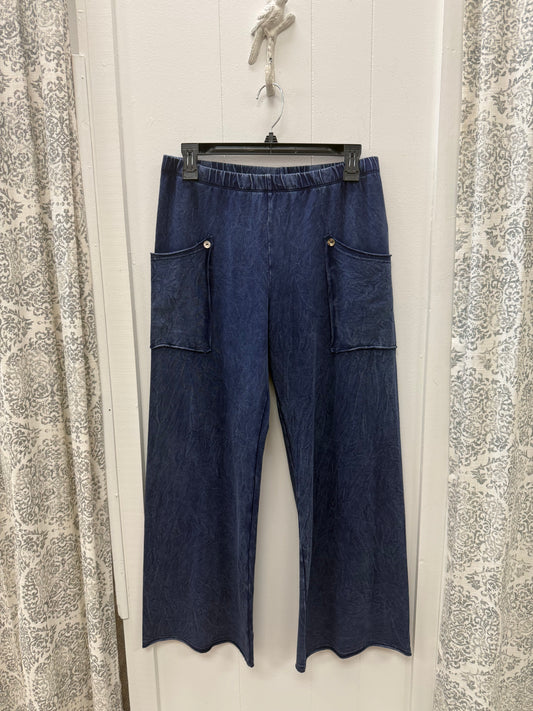 Denim Elastic Waist Pant