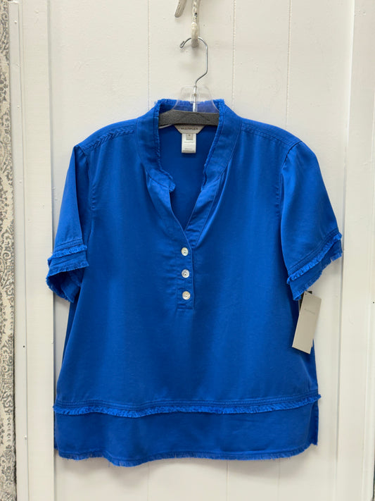 Fringe Hem  Band Collar Top