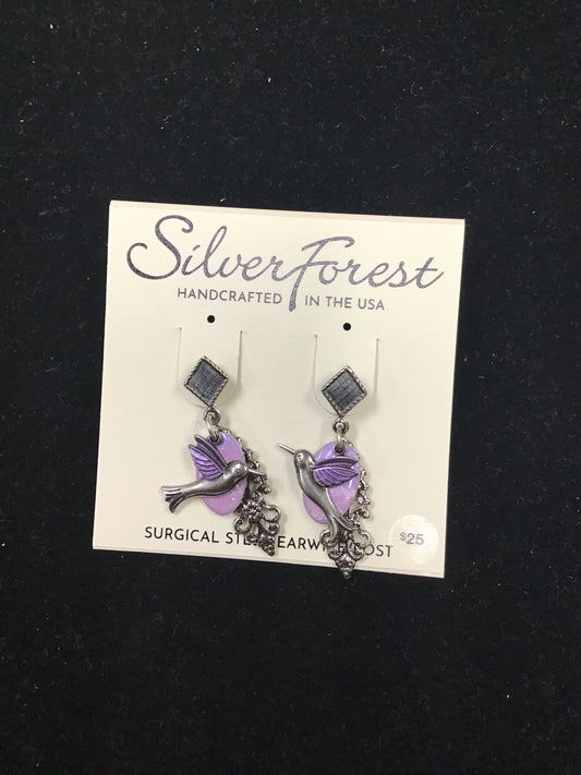 Silver Forest Earring