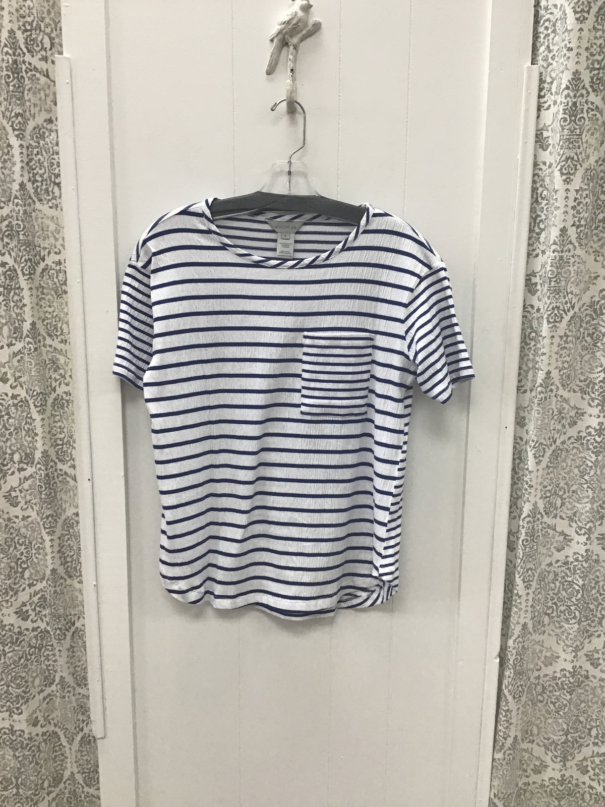 Short Sleeve Drop Scoop Neck Boxy Top
