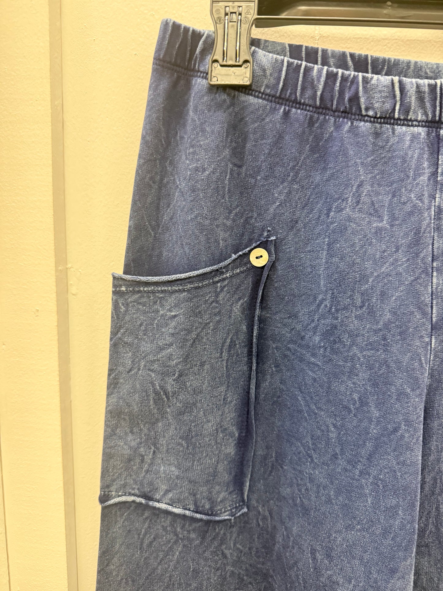 Denim Elastic Waist Pant