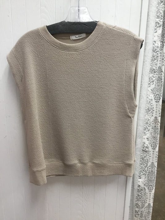 Tres Bien Taupe Cloudy Knit Round Neck Top