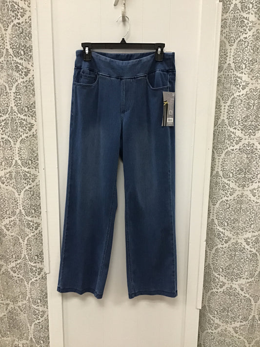 Pull On Wide Leg Jean Style Ankle Pant