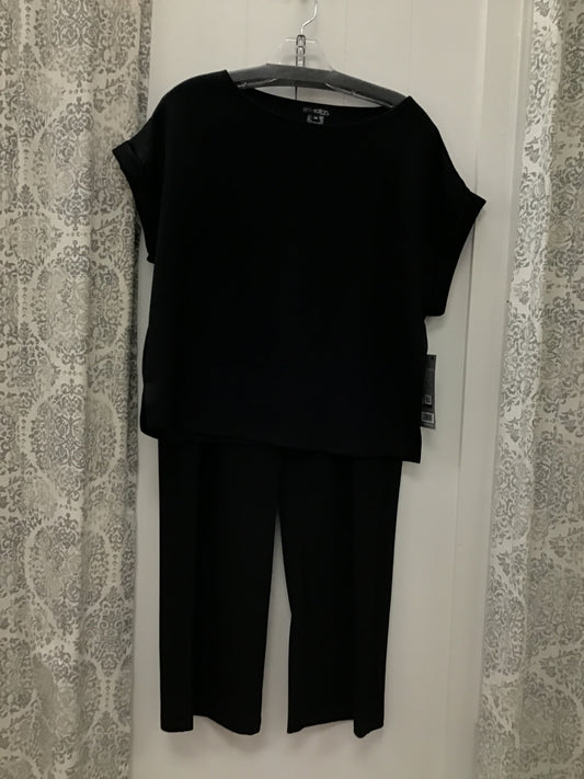 Wide pull On Wide Leg Crop Pant With Rolled Cuff Short Sleeve Wide Neck Top