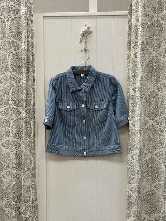 Elbow Sleeve Jean Jacket