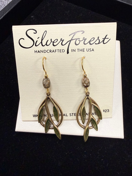 Silver Forest Earring