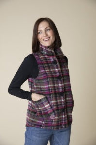 Habitat Tartan Angled Pocket Vest