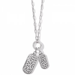 Contempo Token Tag Charm Necklace