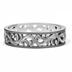 Alana Scroll Hinged Bangle