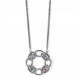 Interlok Chain Stone Ring Necklace