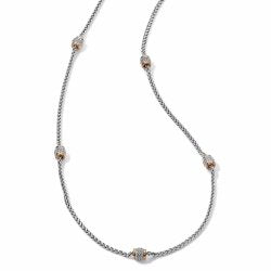 Meridian Two Tone Long Necklace