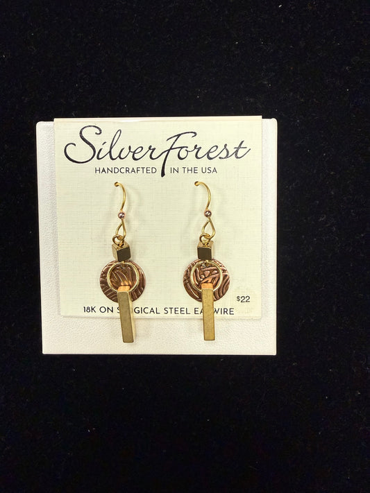 Silver Forest Earring