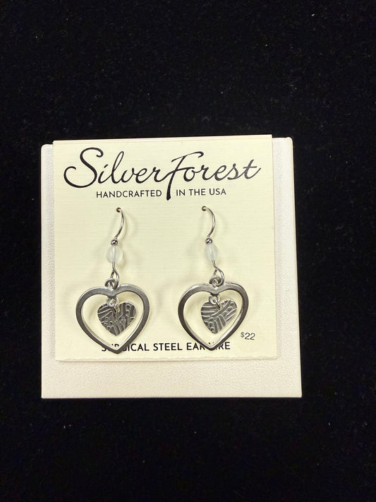 Silver Forest Earring