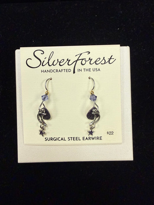 Silver Forest Earring