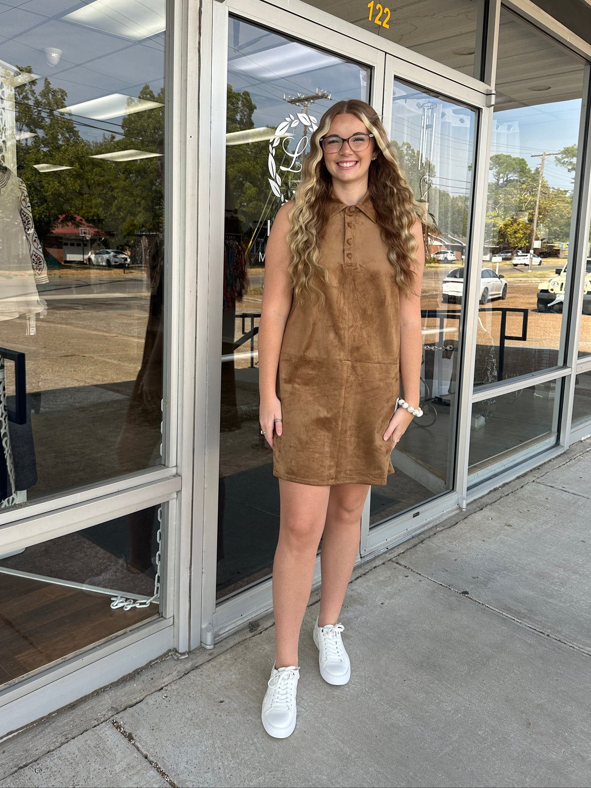 Novi Sleeveless Faux Dress