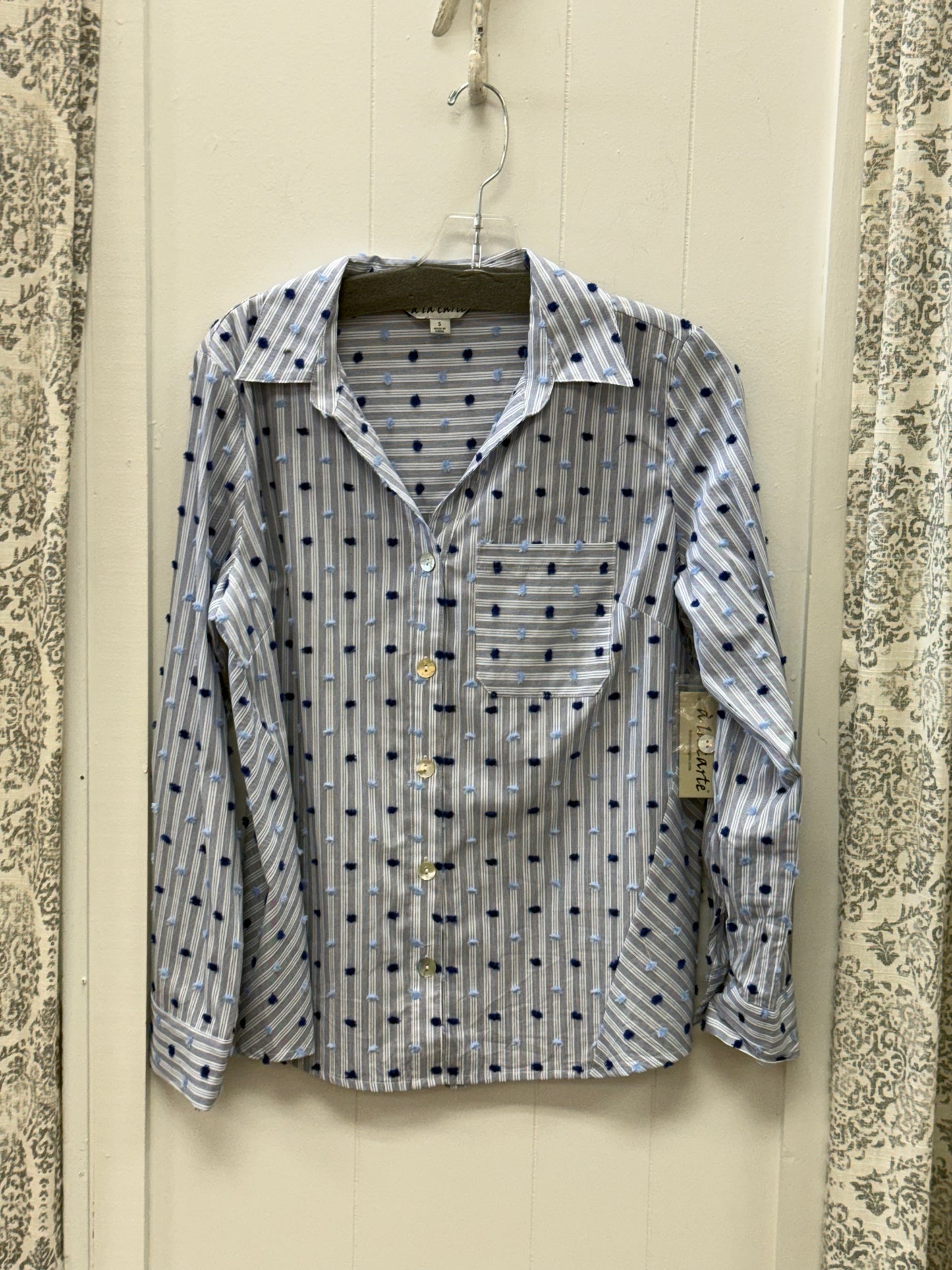 Blue Stripe Top