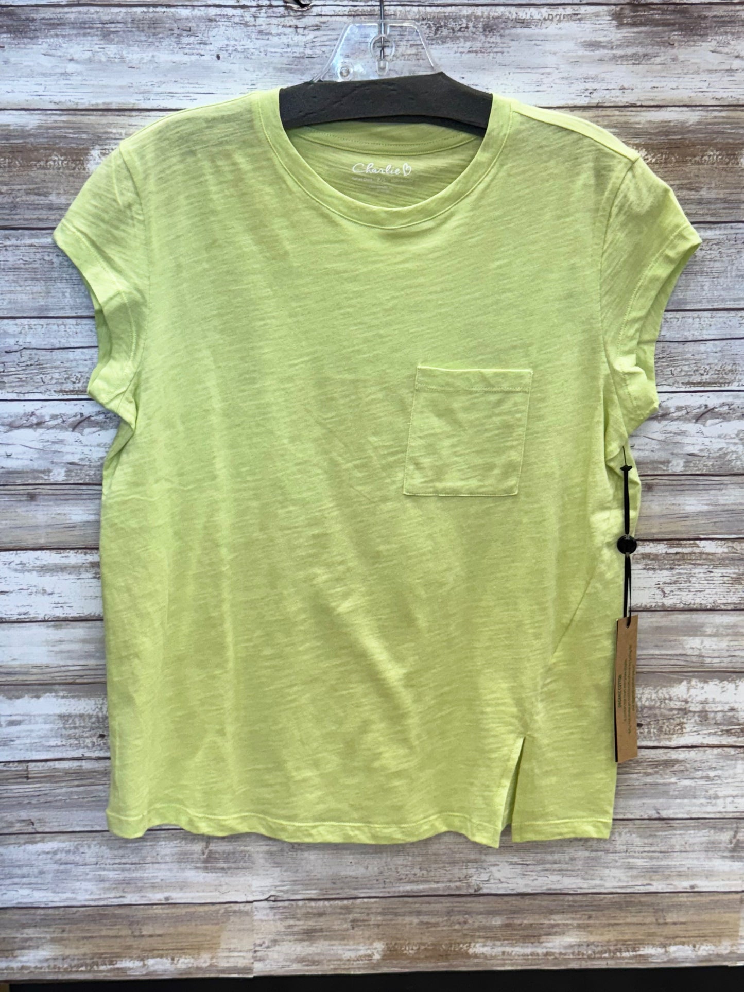 Organic Cotton Cap Sleeve T-Shirt with Slit Detail