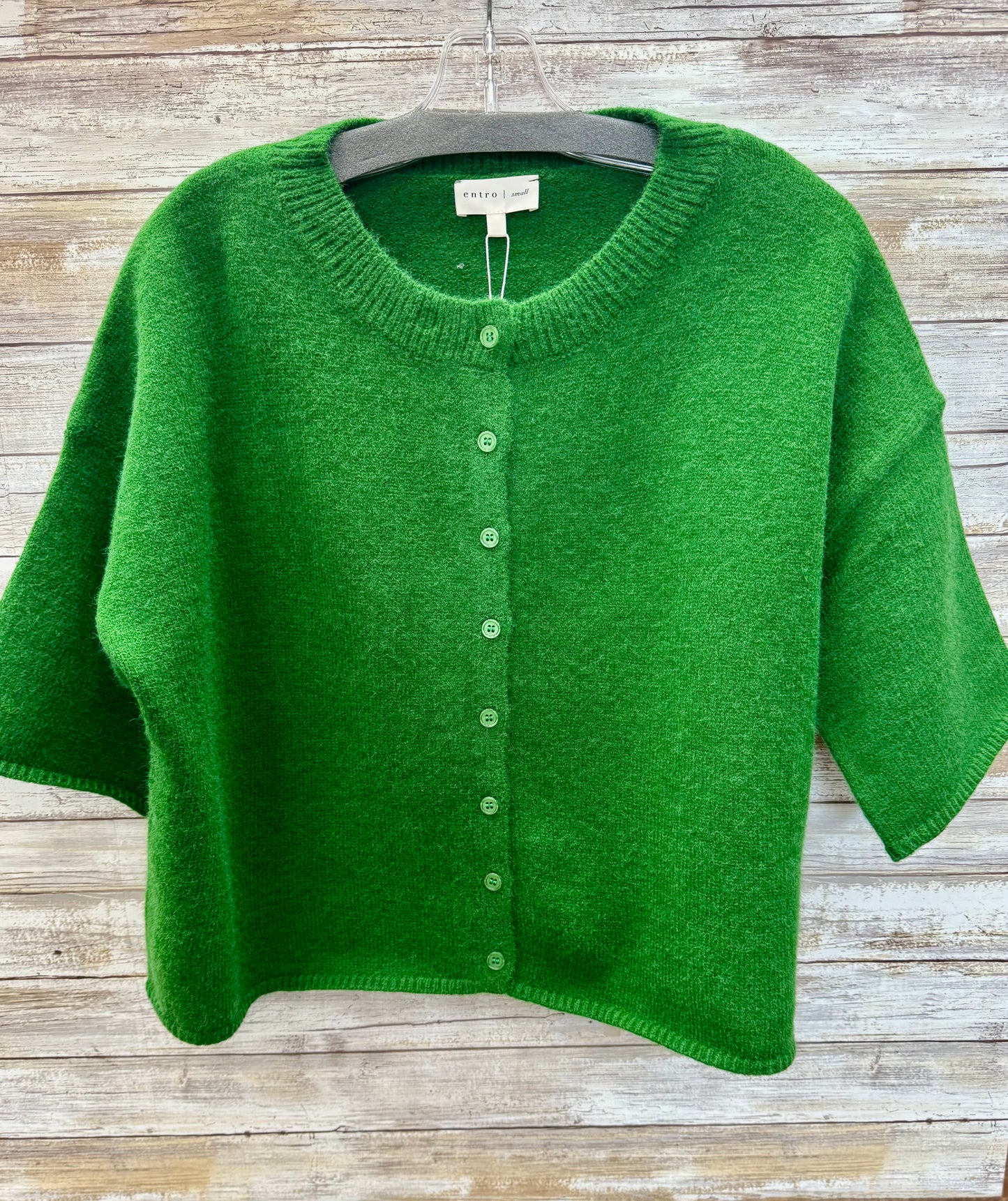 Short Sleeve Buttoned Cardigan