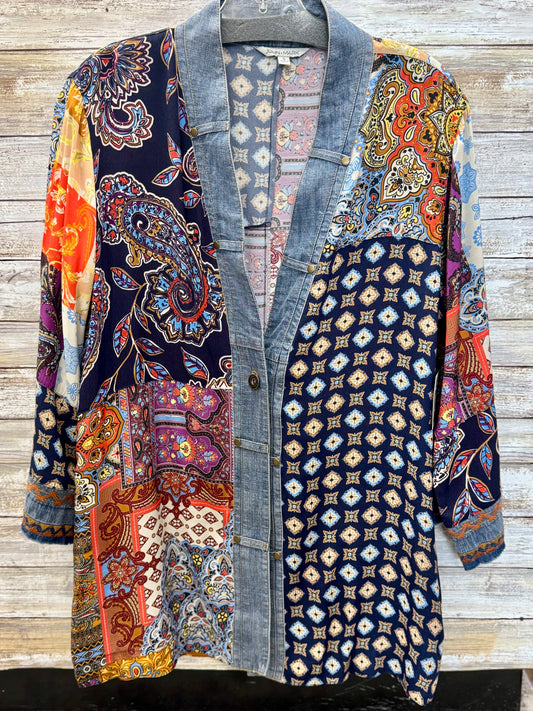 Mixed Print Kimono