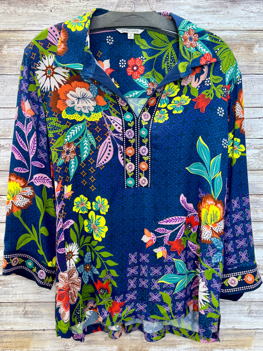Printed Top With Embellished Detail