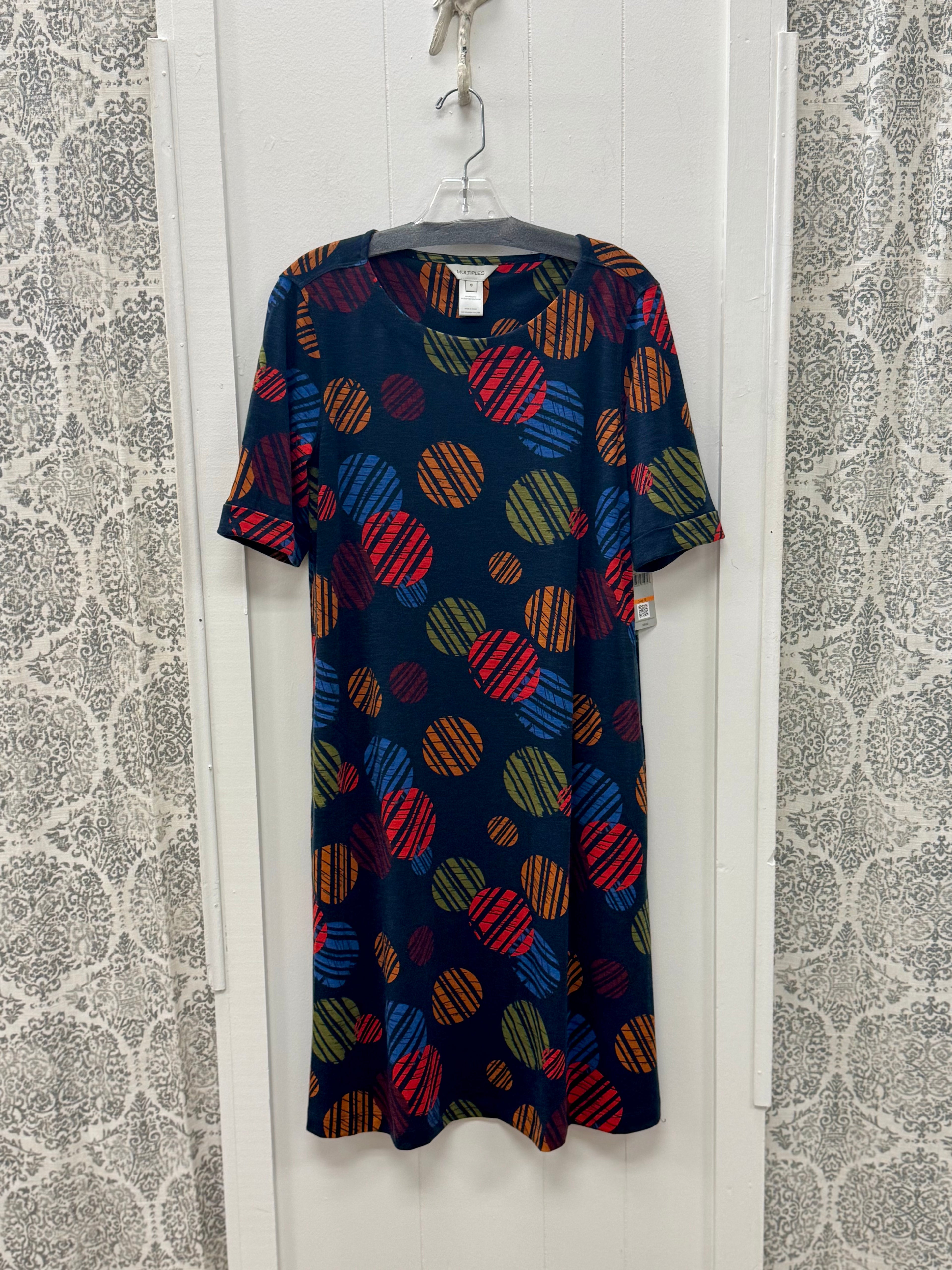 Cuffed Elbow A-Line Dress