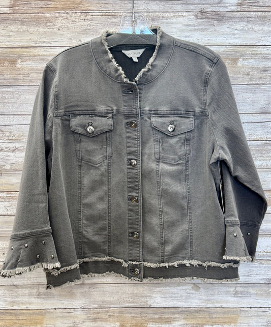 3/4 Flounce Sleeve Jean Jacket