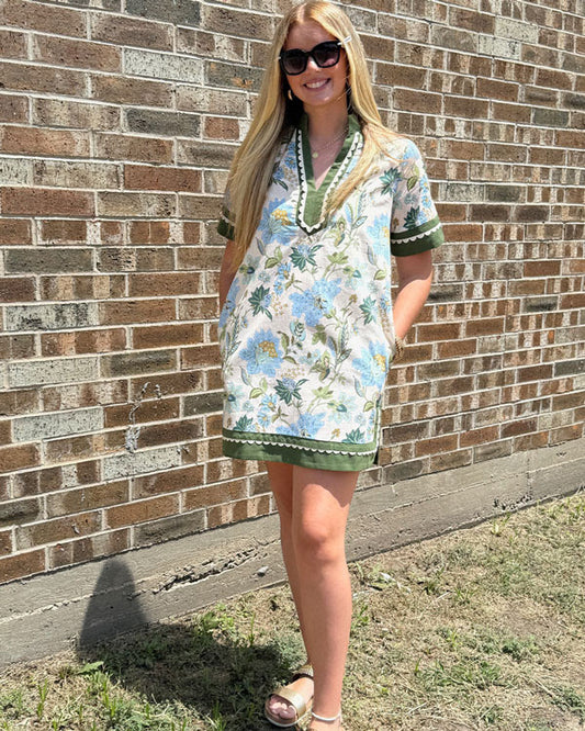 Romantic Floral Mini Dress
