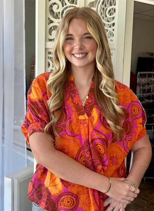 Bold Flower Top