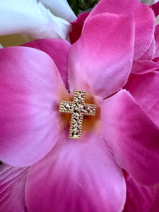 Camryn Vintage Cross Luxe Charm
