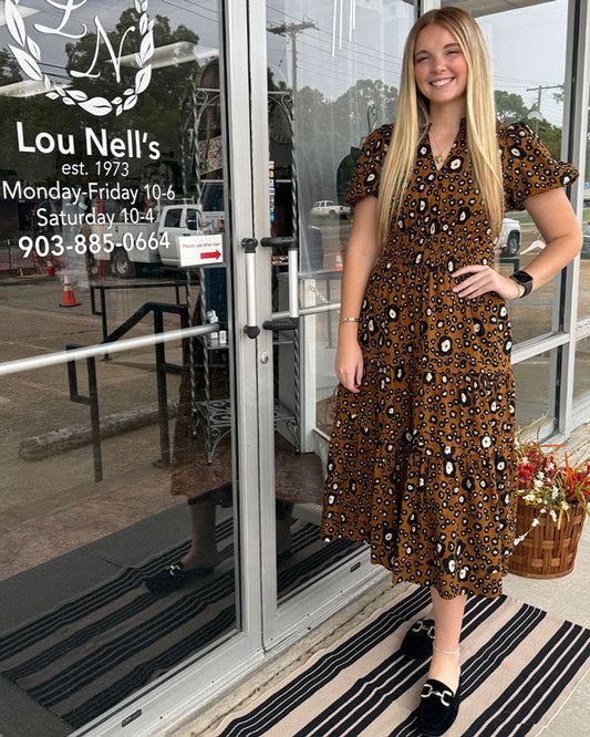 Tiered and Tucked Dress