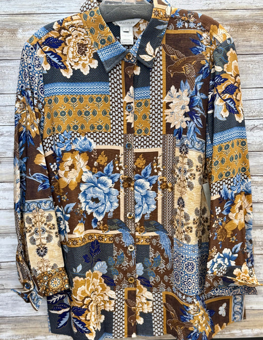 3/4 Sleeve Zip Back Shirt