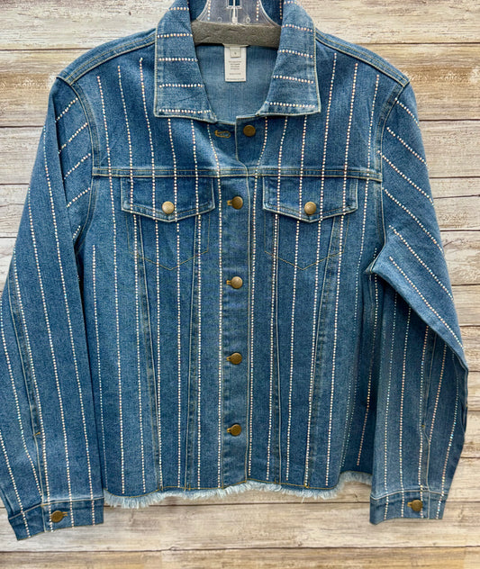 Cuffed Long Sleeve Fringe Hem Jacket