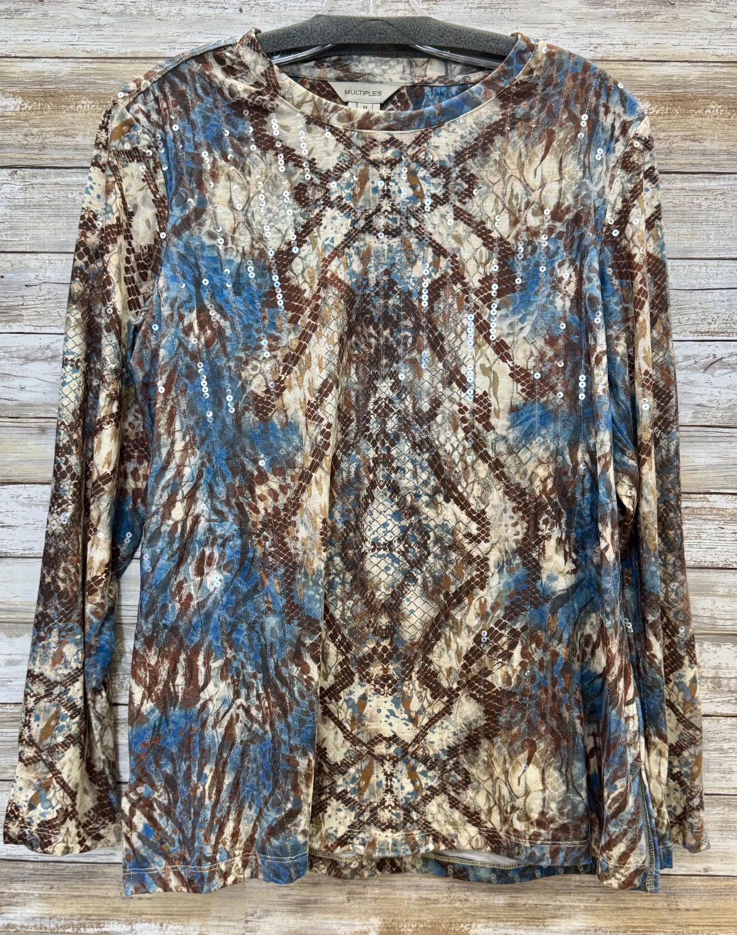Long Sleeve Embellished Top