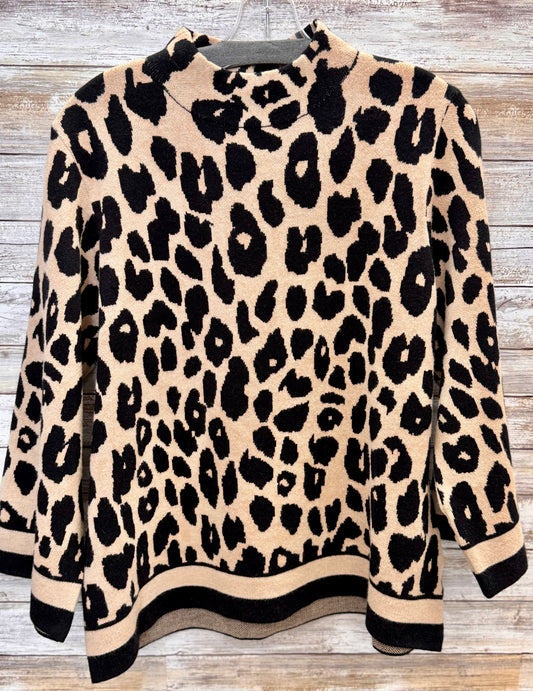 Leopard Mock Neck Sweater