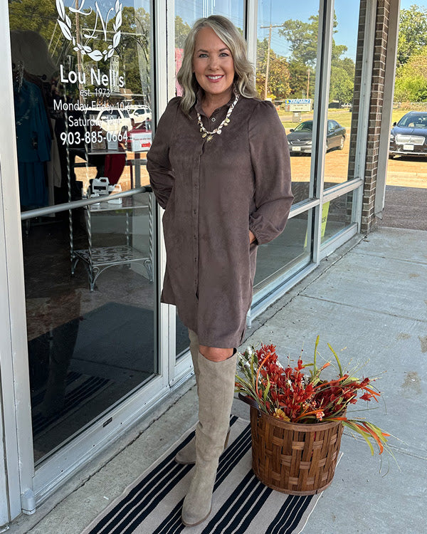 Anthony Suede Dress