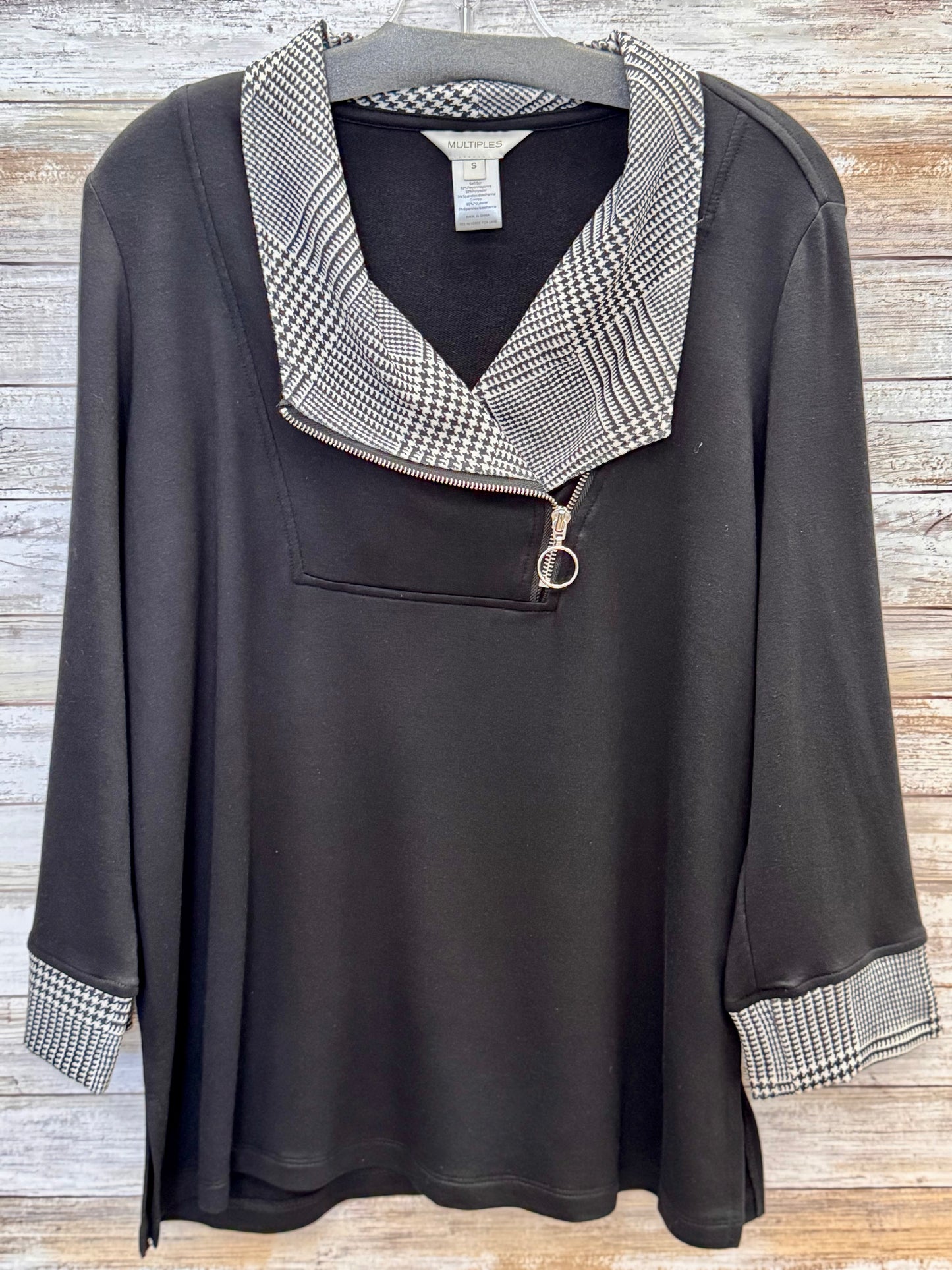 3/4 Sleeve Band Detail Top