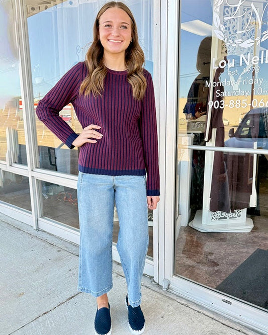 Crewneck Ribbed Sweater