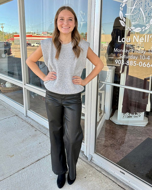 Sleeveless Knit Sweater