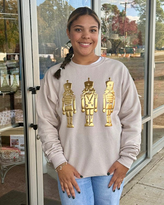Metallic Nutcracker Sweatshirt