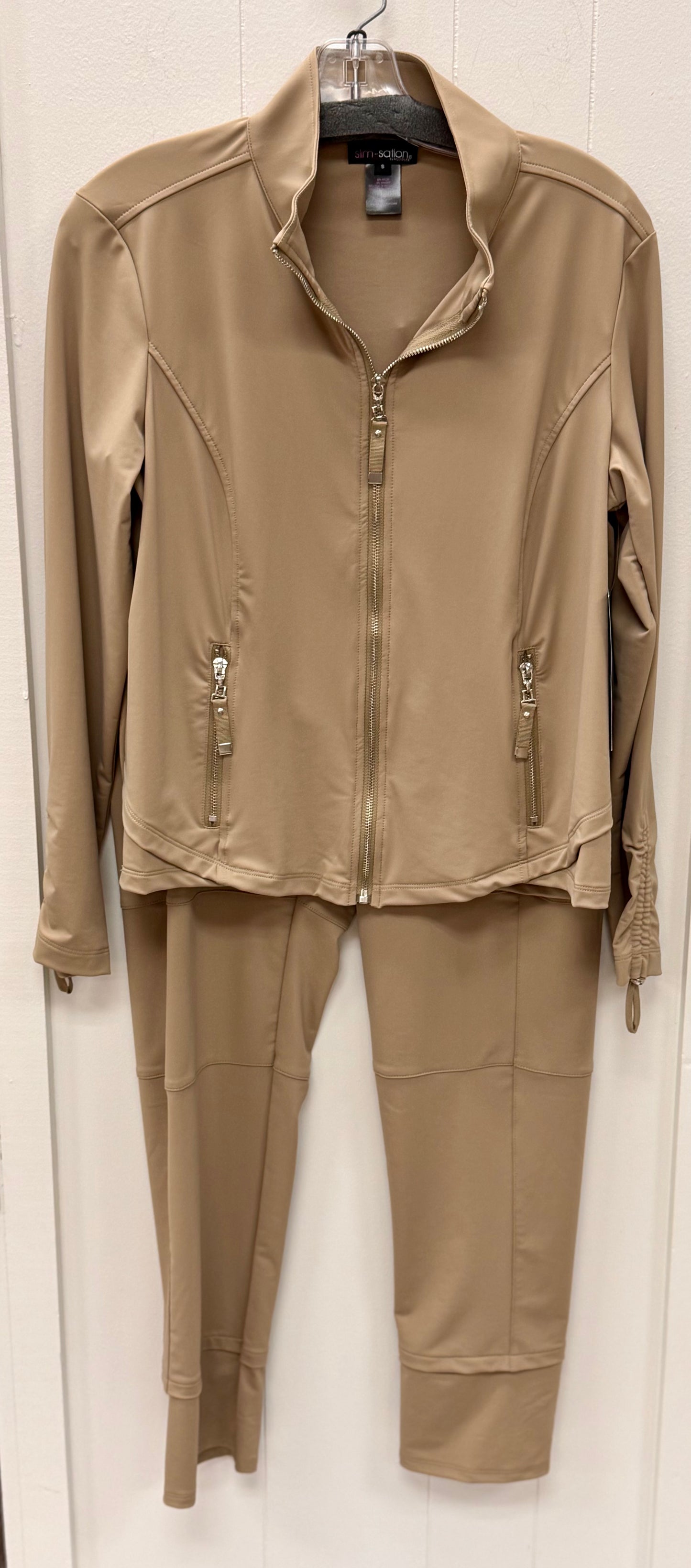 Drawstring Long Sleeve Wide Leg Pant Set