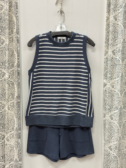 Knit Grey Striped Set