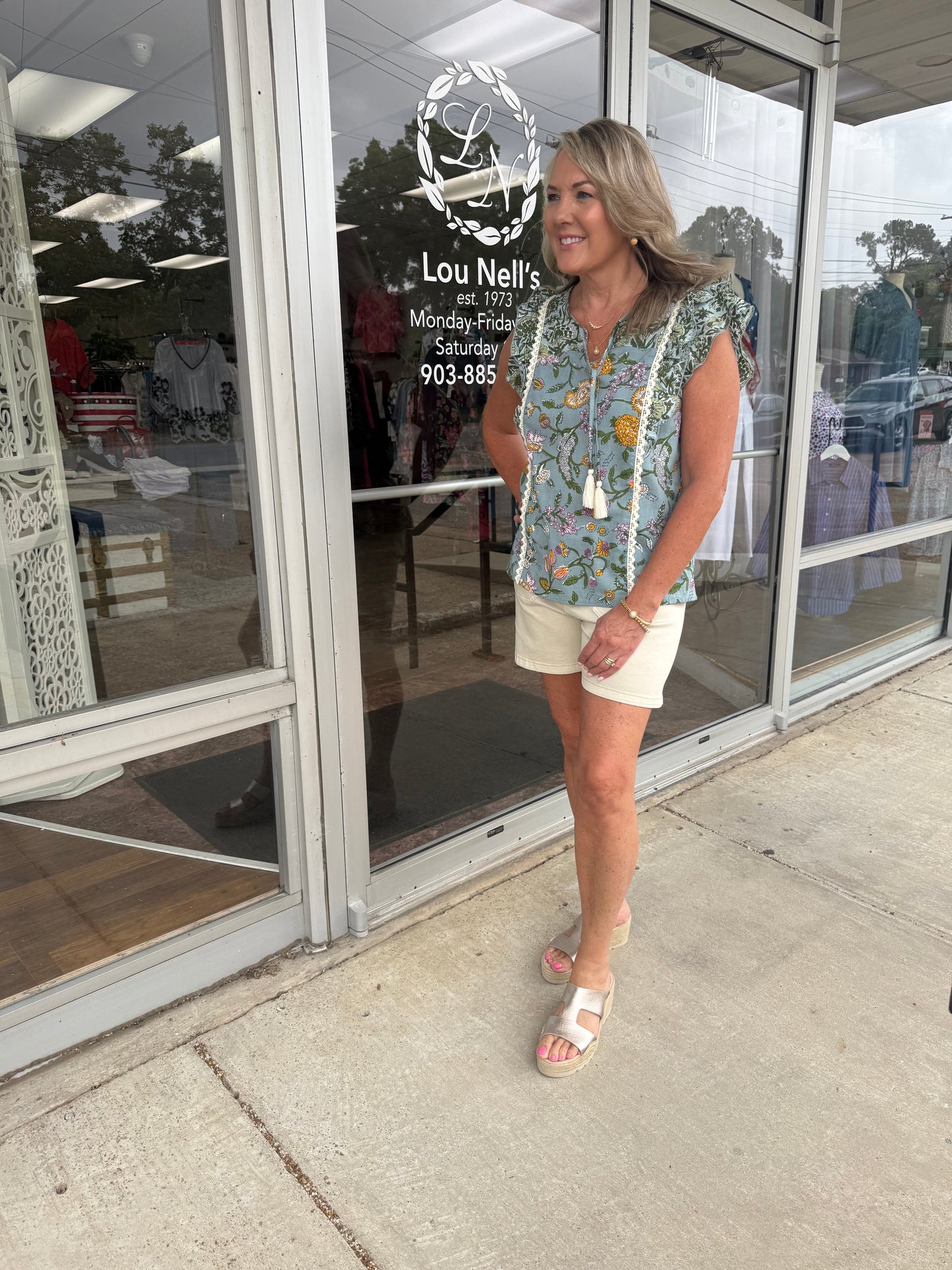 Mixed Print Blouse