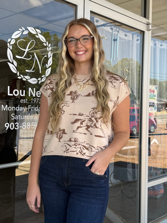 Cute & Comfy Western Top