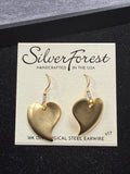 Silver Forest Heart Earring