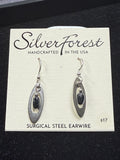 Dangle Silver & Black