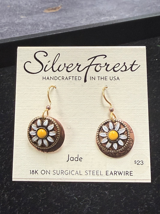 Rustic Sunflower Earring