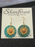 Sunflower Dangle Earring